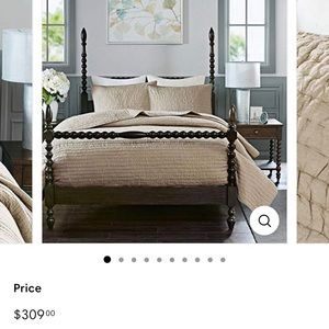 Oversized king quilt set Luxurious